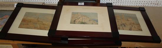 Four pictures of the Middle East one signed Aubrey Waterfield(-)